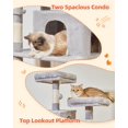 thumbnail image 3 of Árbol para Gatos Taoqimiao MS013W para Gatos de Interior con 7 Rascadores, 3 of 9