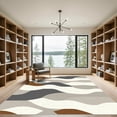 thumbnail image 2 of ODIKA 2'x3' Machine Washable Non-Slip Area Rug, Abstract Beige High Traffic Rug with Pad, Beige, 1050052, 2 of 8
