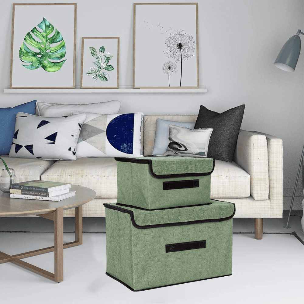 Grandes Boîtes De Rangement Avec Couvercles Et Poignées, Bacs De