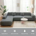 thumbnail image 6 of NEWEEN Sofa Cover Slipcover Stretch Elastic 1/2/3/4Seater Chair Loveseat Sofa Couch Furniture Protector Fit, Sofa Slipcover, 6 of 9