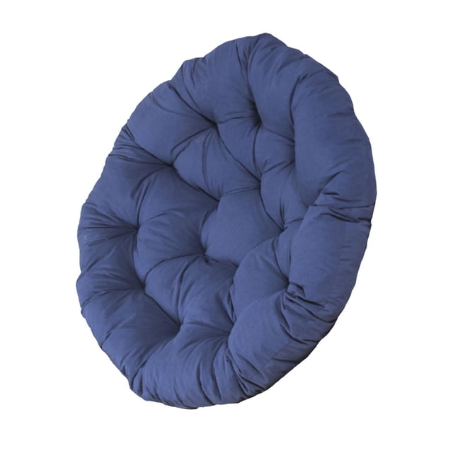 Wosthever Outdoor Seat Cushion Chair Pads Round Pads Chair Waterproof for Hammock Decoración del hogar Azul 60x60cm