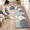 Bluish Blue-17.3" x 59 "+ 17.3" x 29 "--0.47 inches, variant on Kimode Anti Kitchen Mats For Floor Cushioned Rugs Sets Of 2