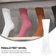thumbnail image 3 of MOVTOTOP Transparent Plastic Mannequin Feet for Sock and Stocking Display Suitable for Malls Counters Exhibitions 6.5 Inches, 3 of 8