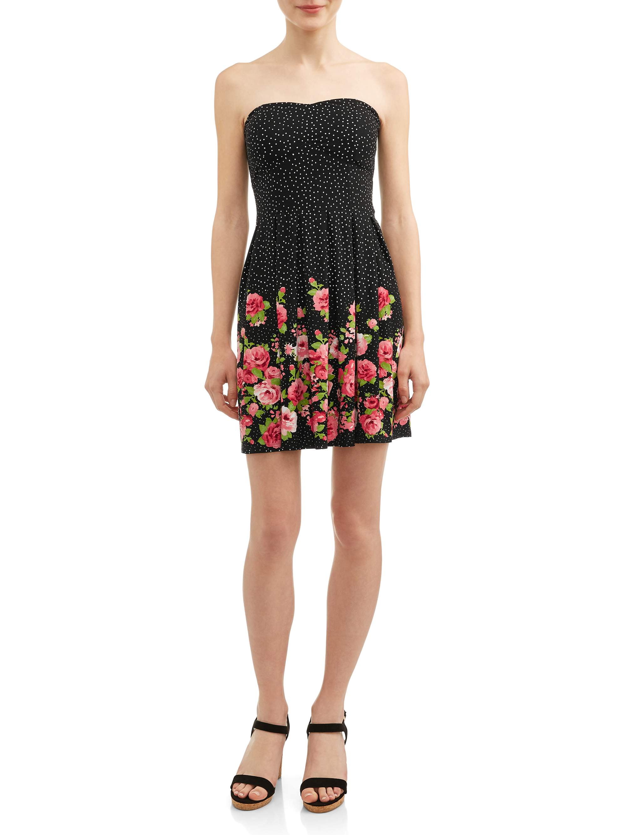 no boundaries strapless dress