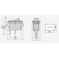 thumbnail image 7 of HQRP ON Off Rocker Switch 2-Prong 16A 125V Compatible with KEDU HY35C, Craftsman Saw, Air Compressor, Grizzly T10875 Grinder, Craftsman CX904 Grinder, UL Listed, 7 of 7