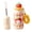 Orange, variant on Cute Cartoon Milk Bottle Shaped Water Bottle With Fruit Infuser & Plush Wrist Strap, 24oz Kawaii Portable Drinking Cup, Leakproof Water Tumbler For School Travel (Orange, 1PC)