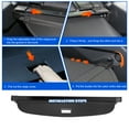 thumbnail image 3 of Car Trunk Retractable Cargo Cover For 2019-2024 BMW X5 Rear Trunk Parcel Shelf Luggage Shield Shade Carbon Fiber Black, 3 of 7