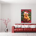 thumbnail image 3 of Cuadros Decorativos DIY hogar 5D diamante pintura completo redondo taladro Navidad perro ornamento imagen Kit DQrwqpou Nuevos Originales, 3 of 9