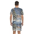 thumbnail image 6 of joogoo Men's Pajama Set Christmas Tree in Night V-Neck Pj Shorts Set 2 Piece Loungewear Sleepwear S, 6 of 7