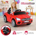 thumbnail image 3 of Gymax Licensed Mercedes-Benz SL R231 Kids Ride on Car 12V Electric Vehicle w/ Music Red, 3 of 10