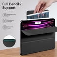 thumbnail image 4 of ESR Powerful Magnetic Case Compatible with iPad Pro 12.9 6th/5th/4th Gen, iPad Air 13 Inch Case M3/M2 (2025/2024), Trifold Stand with Auto Wake/Sleep, Supports Pencil Pro & USB-C, Black, 4 of 8