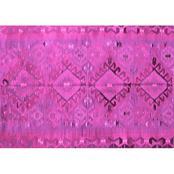 Ahgly Company Indoor Rectangle Persian Pink Traditional Area Rugs, 7' x 10'