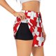 thumbnail image 1 of Balery Red Cross 1 Pantalones cortos deportivos para mujer con forro y dos bolsillos, elásticos, para entrenamiento, gimnasio, yoga-Medium, 1 of 7