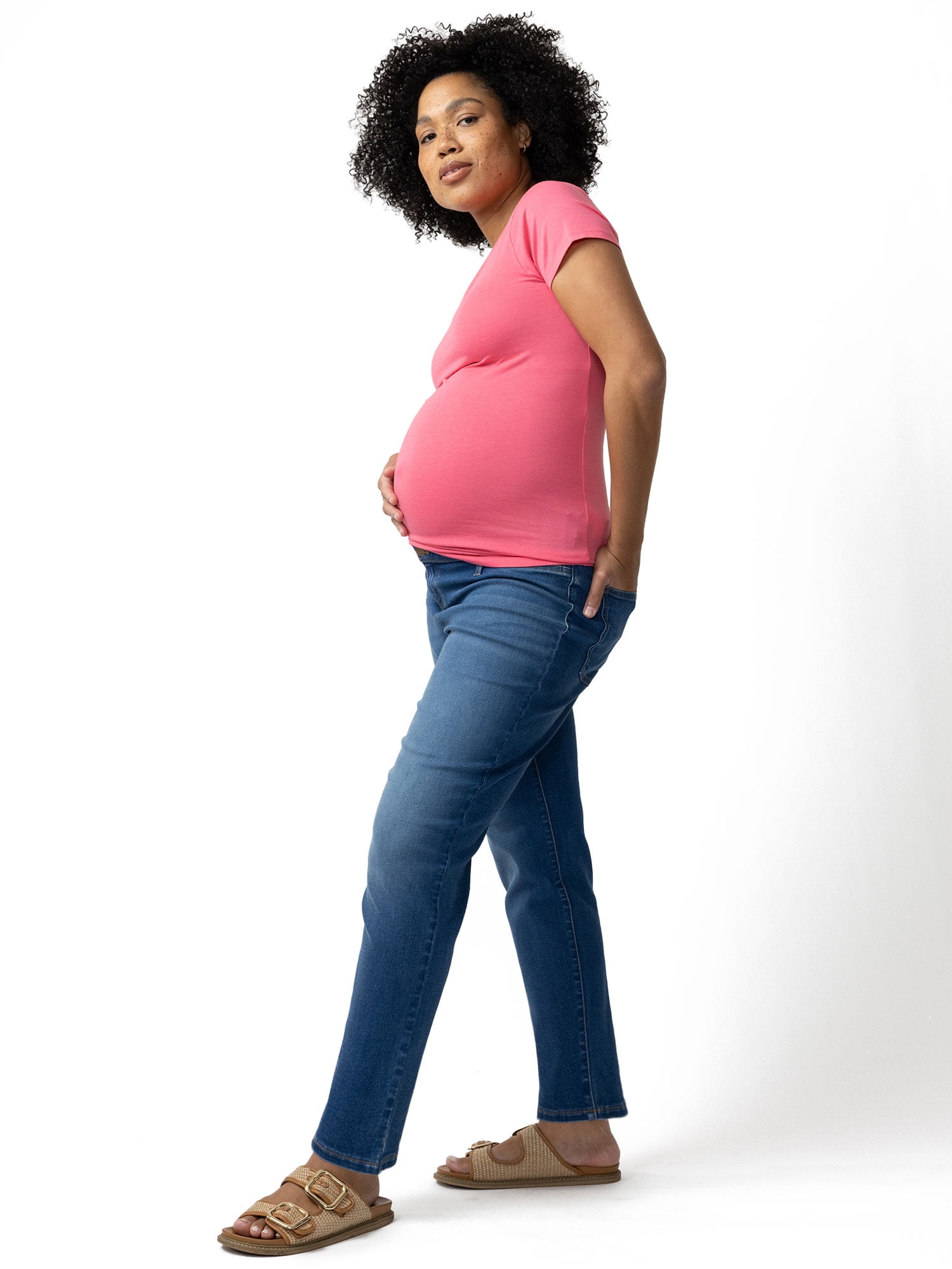Ingrid & Isabel For Every Belly Maternity Fitted V-Neck Tee, Sizes S-XXL