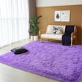 thumbnail image 7 of SARAG Super Soft Shag Area Rug for Living Room, 4x6ft Purple Carpet for Girls Bedroom, Fuzzy Floor Carpet for Indoor Dorms Office Nursery Women Home Decor, 7 of 7