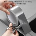 thumbnail image 4 of 1Pcs Heat Insulation Foil Tape GIXUSIL Silver Self-Adhesive Beautiful Seam Sticker for Gas Stove Sink Toilet Gap Bathroom Kitchen Accessories, 2in x 66ft, 4 of 8
