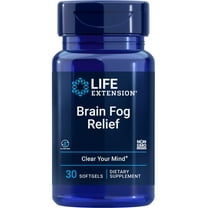 Life Extension Brain Fog Relief Caffeine-Free, Fast-Acting Nootropic Formula Helps Clear Your Mind – Gluten-Free, Non-GMO - 30 Softgels