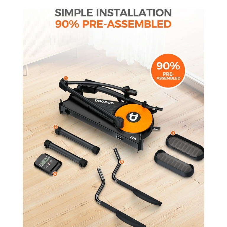 Pooboo Home Use Elliptical Exercise Training Machine with