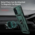 thumbnail image 2 of for iPhone 12 Pro Max Case with Camera Lens Cover, HD Screen Protector, 10 FT Military Grade Drop Protection, Magnetic Ring Holder Kickstand Protective Phone Case for iPhone 12 Pro Max ,Pine Green, 2 of 12