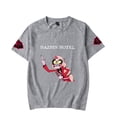 thumbnail image 3 of Hazbin Hotel Unisex Impreso Camiseta de Manga Corta Unisex Loose Casual Top de manga corta Gris/4XL, 3 of 4