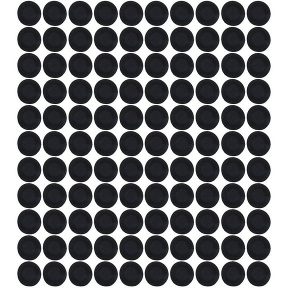 100 Pcs Black Sponge Earbud Headphone Cap Ear Pads Cover Replacement