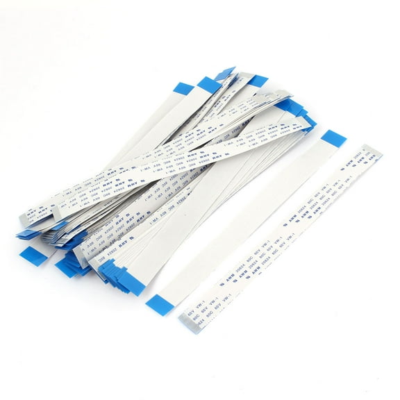 Unique Bargains 100 Pcs 150mm x 13mm 0.5mm Pitch 24Pin Flexible Flat Cable FFC FPC Wire 80C 60V