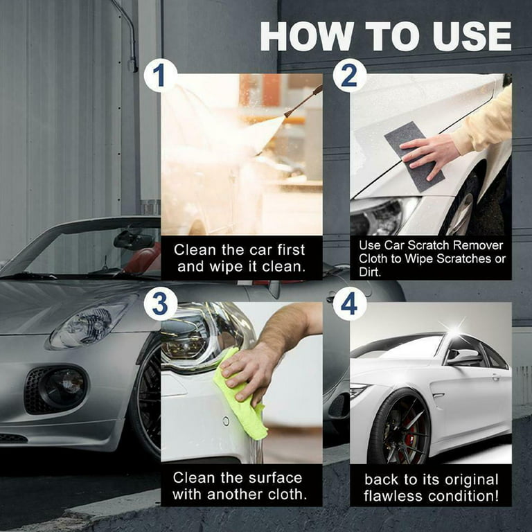 Car Scratch Removal Kit, Car Paint Scratch Repair Nano Cleaner Wax For Deep  Scratches Erase Car Scratches