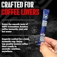 thumbnail image 6 of Blackout Instant Coffee Packets Single Serve | 32 Sticks | Just Add Water, No Machine Needed | Travel Ready | Medium Roast 100% Colombian Arabica | Freeze Dried Coffee Instant Powder, 6 of 15
