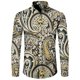 thumbnail image 1 of Camisa de moda para hombre, estampado 3D de flores de anacardo de cachemira, cuello vuelto, botones, manga larga, ropa de calle vintage para hombre y mujer, 1 of 6