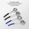 thumbnail image 3 of Pizza Spread Sauce Ladle,Rubber Handle Flat Bottom Kitchen Spoon Stainless Steel Measuring Stir Soup Spoon for Kitchen Cooking, 3 of 8