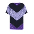 thumbnail image 4 of Blouse Décontractée Imprimée à Manches Courtes et Col en V pour Femmes, Vente de Week-End, 4 of 5