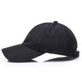 thumbnail image 6 of Man Woman Sun Baseball Hat Satin Baseball Adjustable Sun Block Hat for Outdoor Walking Travel, 6 of 6