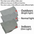 thumbnail image 2 of Gray Bar Stool with Expandable Backrest Cover for Short Swivel Dining Chair, 2 of 5