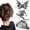 A,B,C,D, variant on PPgejGEK Gothic Spider Skull Hair Clips Large Skeleton Shape Metal Jaw Claw for Women Halloween Hair Accessories Party Cosplay Decor