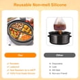 thumbnail image 4 of 4 Pcs Slow Cooker Divider Liner Reusable & Leakproof Silicone Divider for 6 Quart Pot (Grey), 4 of 10
