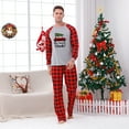 thumbnail image 4 of Red And Gray Christmas Vacation Family Pajamas With Dog, Matching Cousin Crew Christmas PJs All Sizes, Two-pieces, Size NB-Men 6XL, 4 of 7