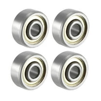 Deep Groove Ball Bearing 623ZZ Double Shield, 3 x 10 x 4mm Carbon Steel , 4pcs