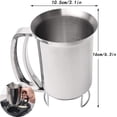 thumbnail image 2 of XIHAMA Stainless steel pancake batter dispenser – pouring funnel kitchen baking tool silver, 2 of 6