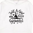 thumbnail image 3 of Inktastic Just a Girl Who Loves Gymnastics Toddler Hoodie, 3 of 4