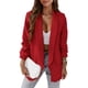 thumbnail image 1 of Blazer PRETTYGARDEN para mujer, casual, manga larga, 2024, color rojo, 1 of 6