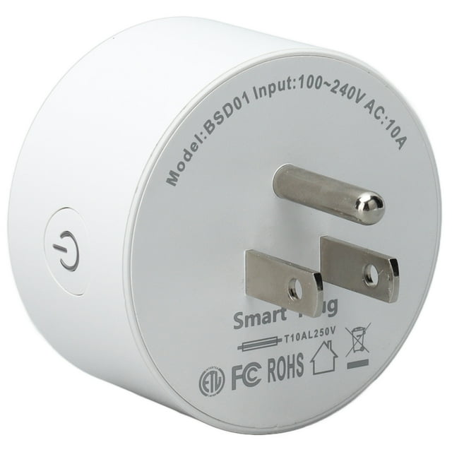 Smart WiFi Outlet, WiFi Smart Plug Easy To Use Safe Remote Control Multiple Guarantees Mini With Timer Function For Home Appliances
