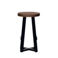 thumbnail image 2 of Pemberly Row 24" Distressed Solid Wood Counter Stool - Rustic Oak, 2 of 4