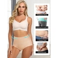 thumbnail image 6 of MEIYATING Women's High Waisted Cotton Panties - Tummy Control Full Coverage Underwear 4 Pack, 6 of 7
