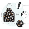 thumbnail image 7 of Black Halloween Ghosts and Pumpkins Kids Aprons for Girls and Boys,Adjustable Neck Strap Toddler Aprons for Kids Cooking Baking,23.6"x19", 7 of 7