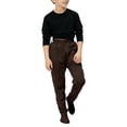 thumbnail image 5 of Boys Winter Thermal Pants With Footies And Pockets For Indoor Outdoor Play Comfortable Casual Jogger Sweatpants For Toddler Kids, 5 of 9