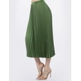 thumbnail image 2 of Falda midi plisada satinada AMAD Casual para mujer Talla L, 2 of 5