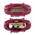thumbnail image 3 of Wrangler Suede Handbag for Women Small Satchel Crossbody Bag Western Purse, Burgundy, 3 of 10