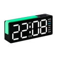 thumbnail image 2 of Reloj despertador digital con fecha y temperatura | Reloj LED con día y calendario | Reloj de escritorio multifunción para dormitorio, 2 of 6
