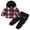 Style C, variant on URMAGIC 2Pcs Little Boys Hoodie Tops Pants Set Plaid Print Long Sleeve Hoodies Long Pants Fall Winter Outfits