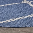 thumbnail image 3 of Ox Bay Sophie 5'3" Round Navy Nautical Rope Indoor/Outdoor Area Rug, 3 of 7